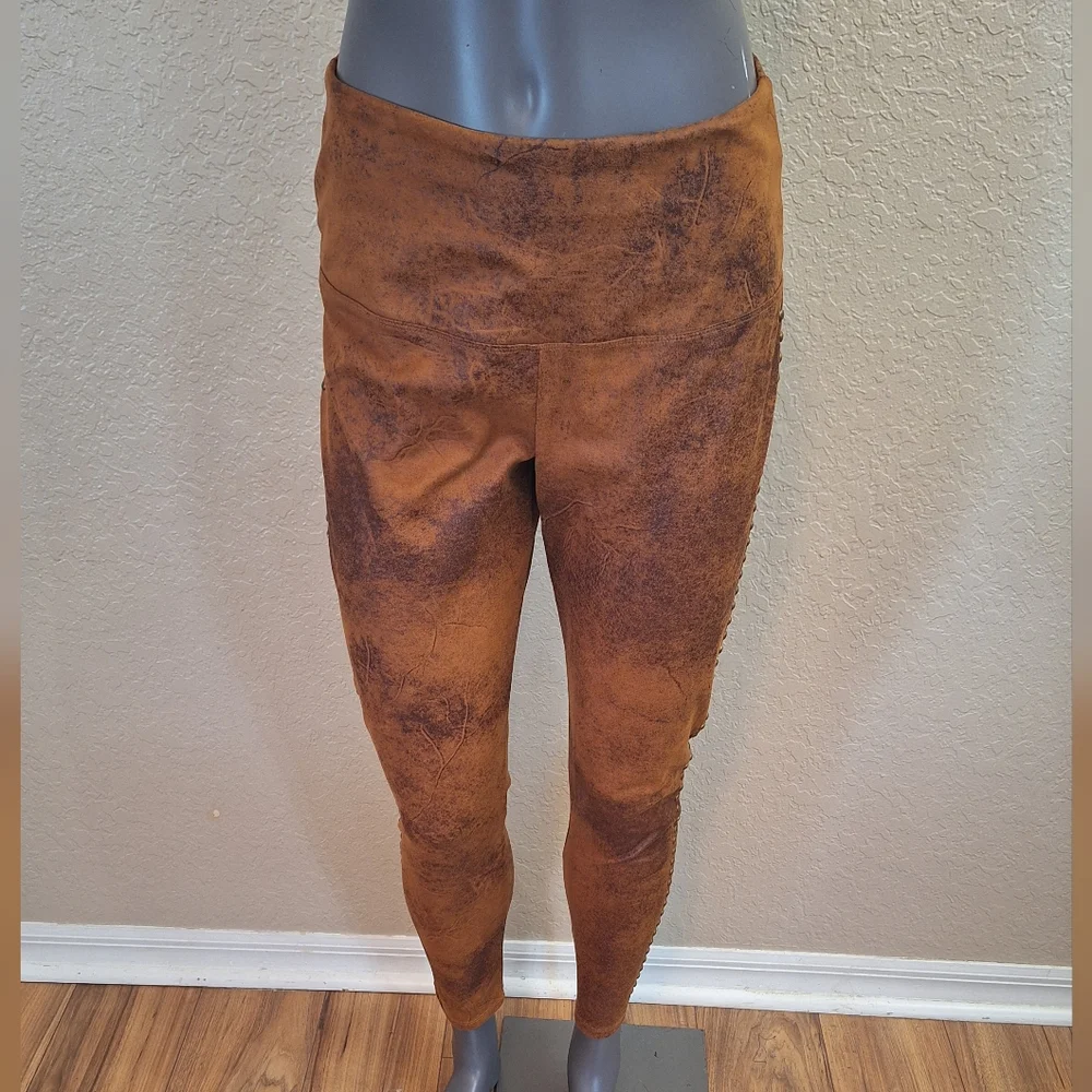 Athena Marie Micro suede leggings with antiqued studs